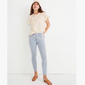 Madewell 10” high-rise skinny crop jeans